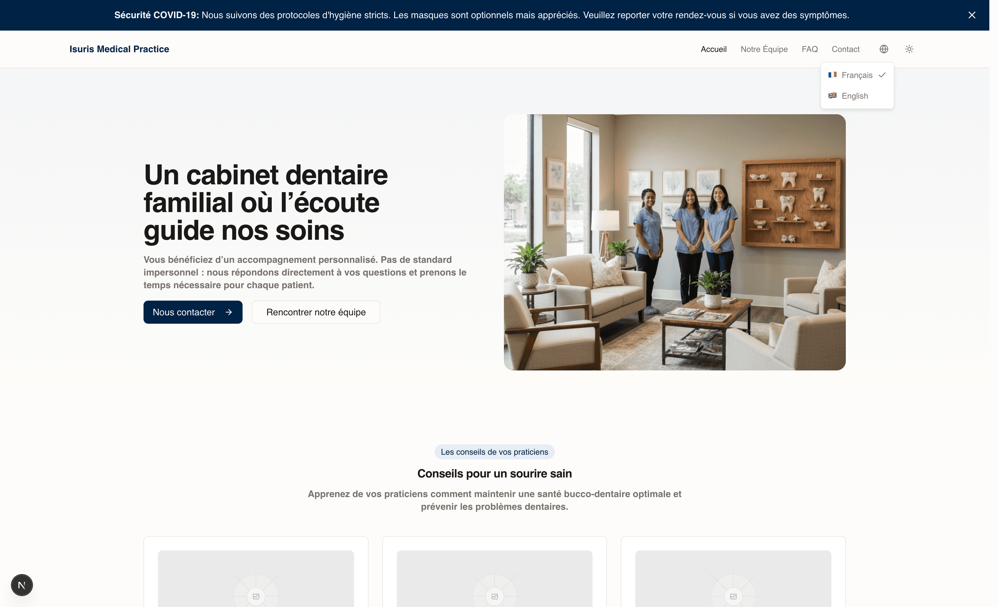 Site web professionnel